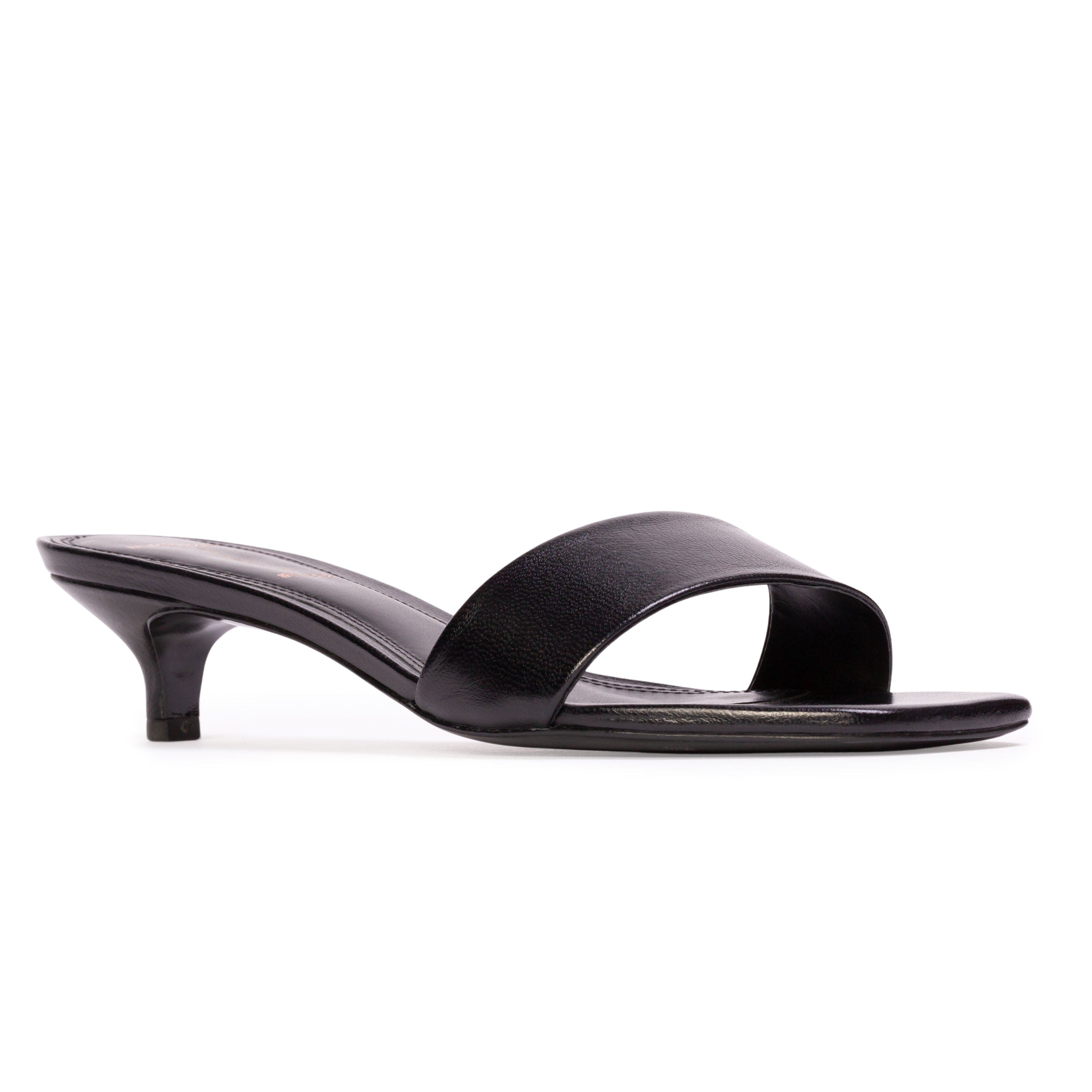 BLACK SUEDE STUDIO Avery 35 Sandal, Alternate, color, Black Leather