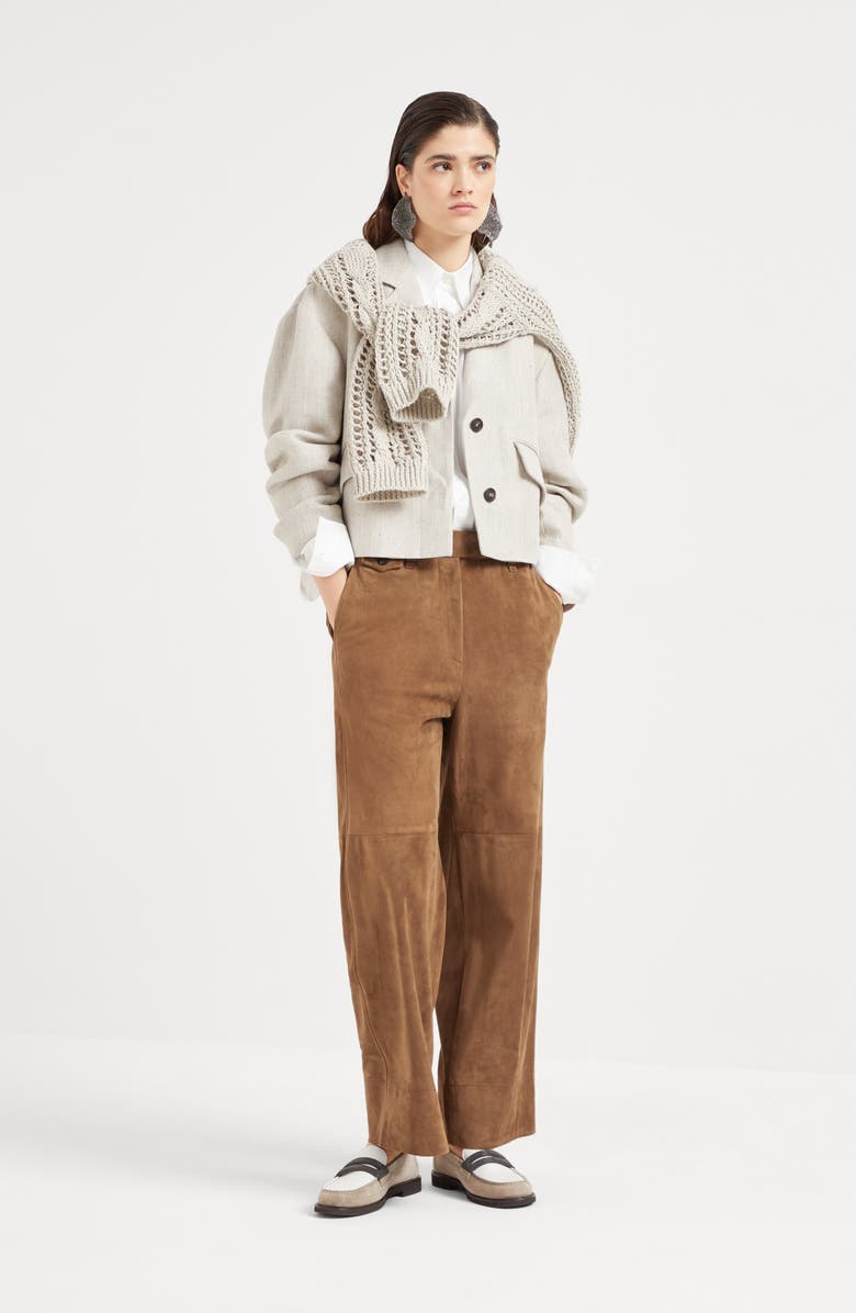 Brunello Cucinelli Chino Crop trousers, Alternate, color, 