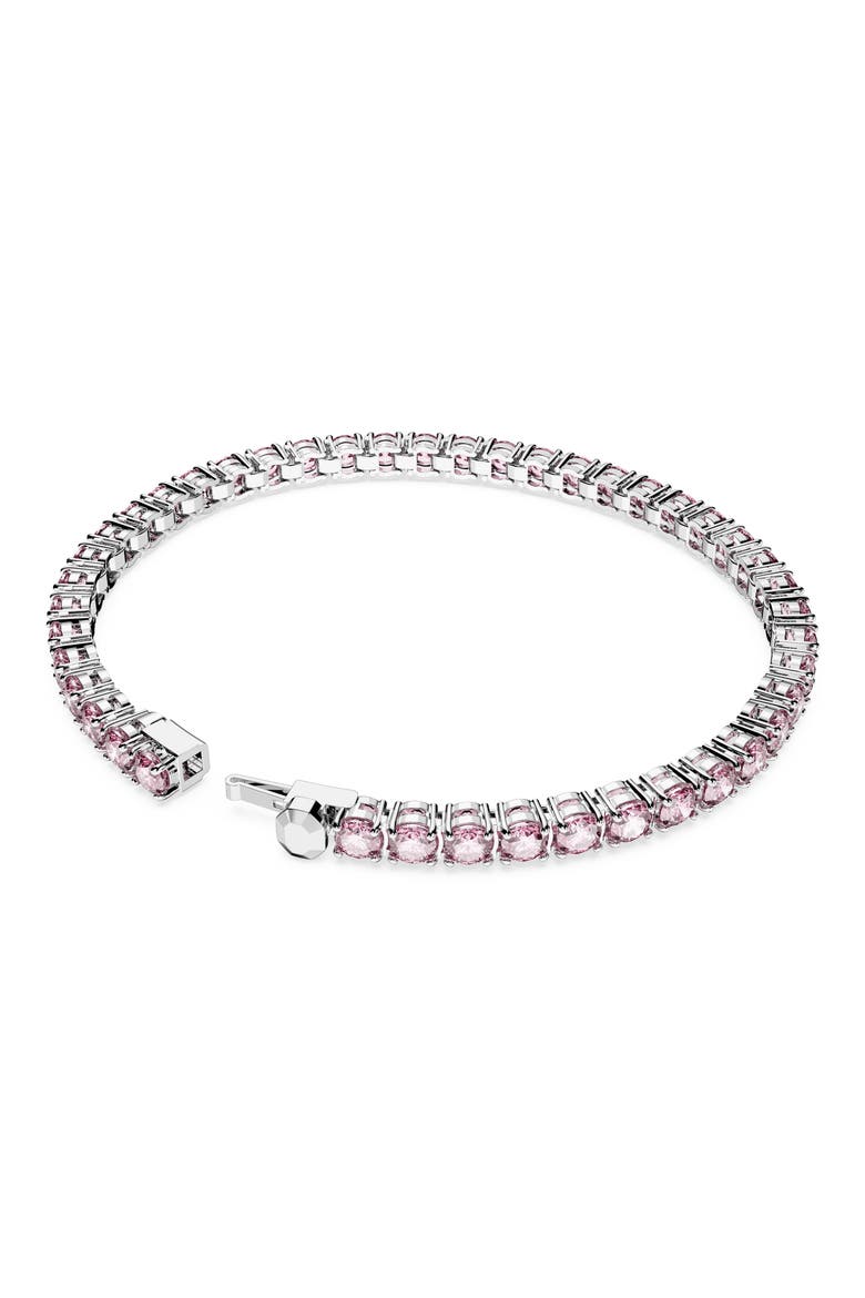 Matrix Crystal Tennis Bracelet, Alternate, color, PINK