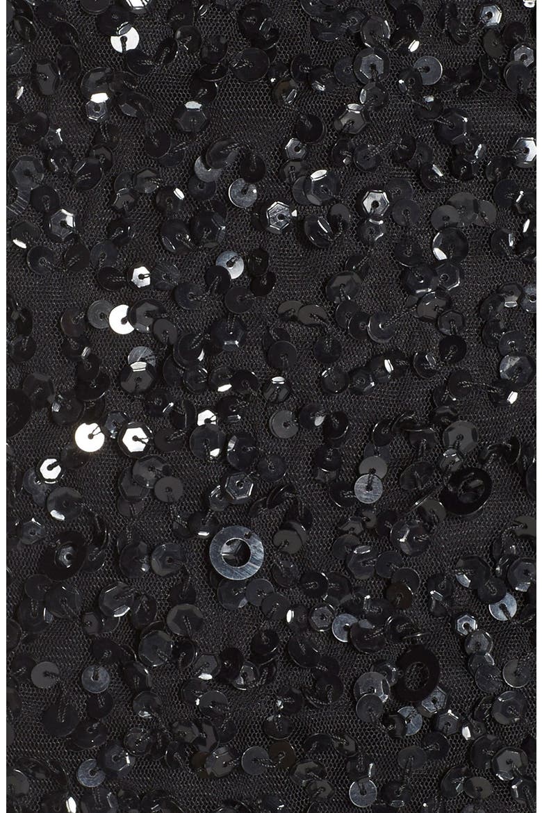 Embellished Scoop Back Cocktail Dress, Alternate, color, BLACK