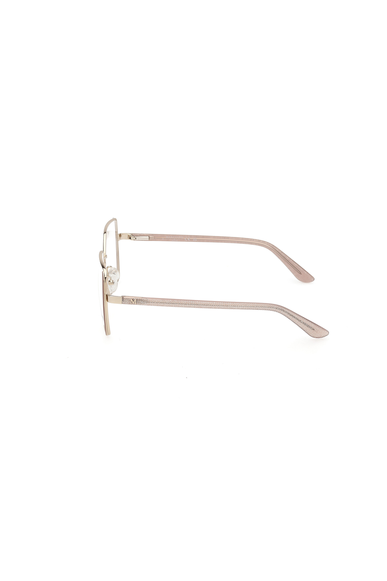 Geometric Metal Eyeglasses, Alternate, color, Beige