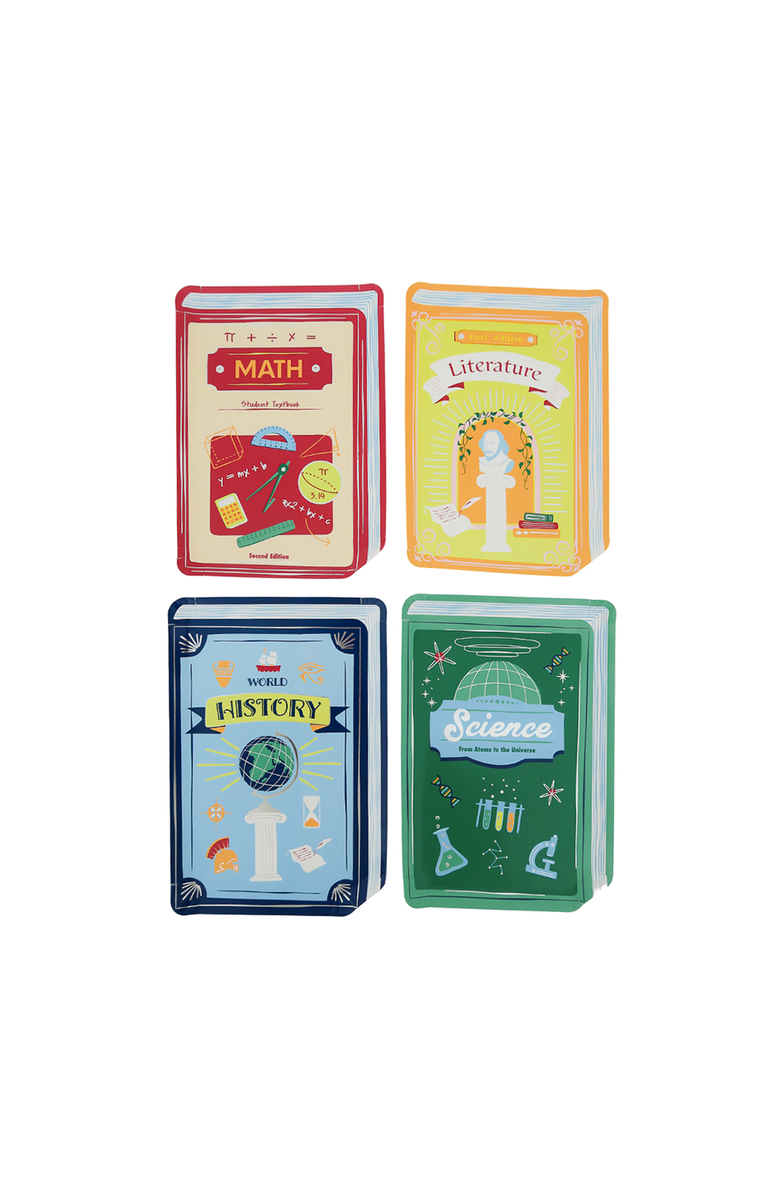 Daydream Society Smarty Pants Textbook Large Plates, Main, color, Assorted Pre-Pack