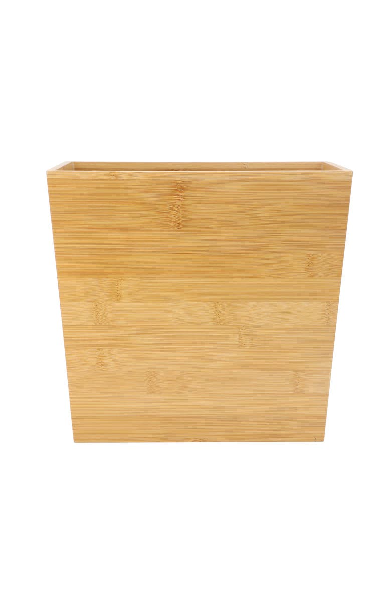 Megachef 10.5 x 5.75 Inch Rectangle Wood Waste Basket, Alternate, color, Bamboo