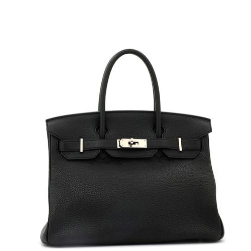 Pre-owned Hermes Hermes Birkin Handbag Black Togo With Palladium Hardware 30 In Black