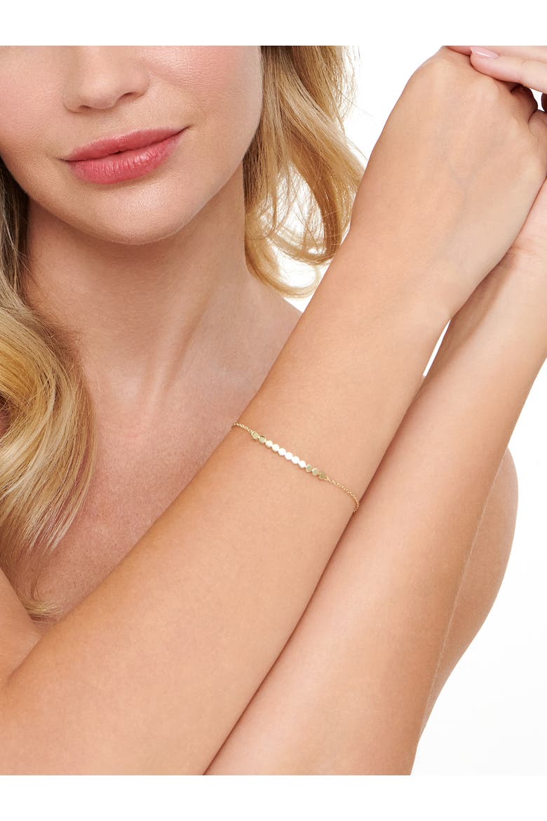 Round Link Chain Bracelet in 14K Gold, Alternate, color, Yellow Gold