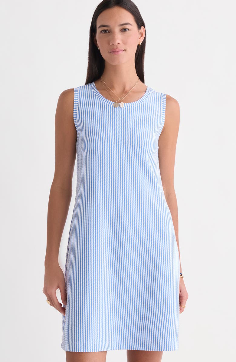 vineyard vines Seersucker UPF 20+ Shift Dress, Alternate, color, 
