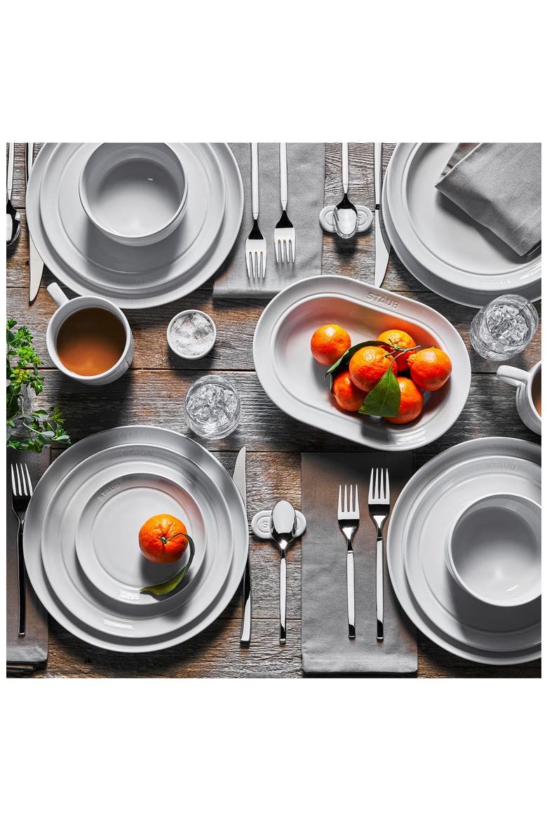 10-Inch Oval Serving Dish, Alternate, color, WHITE