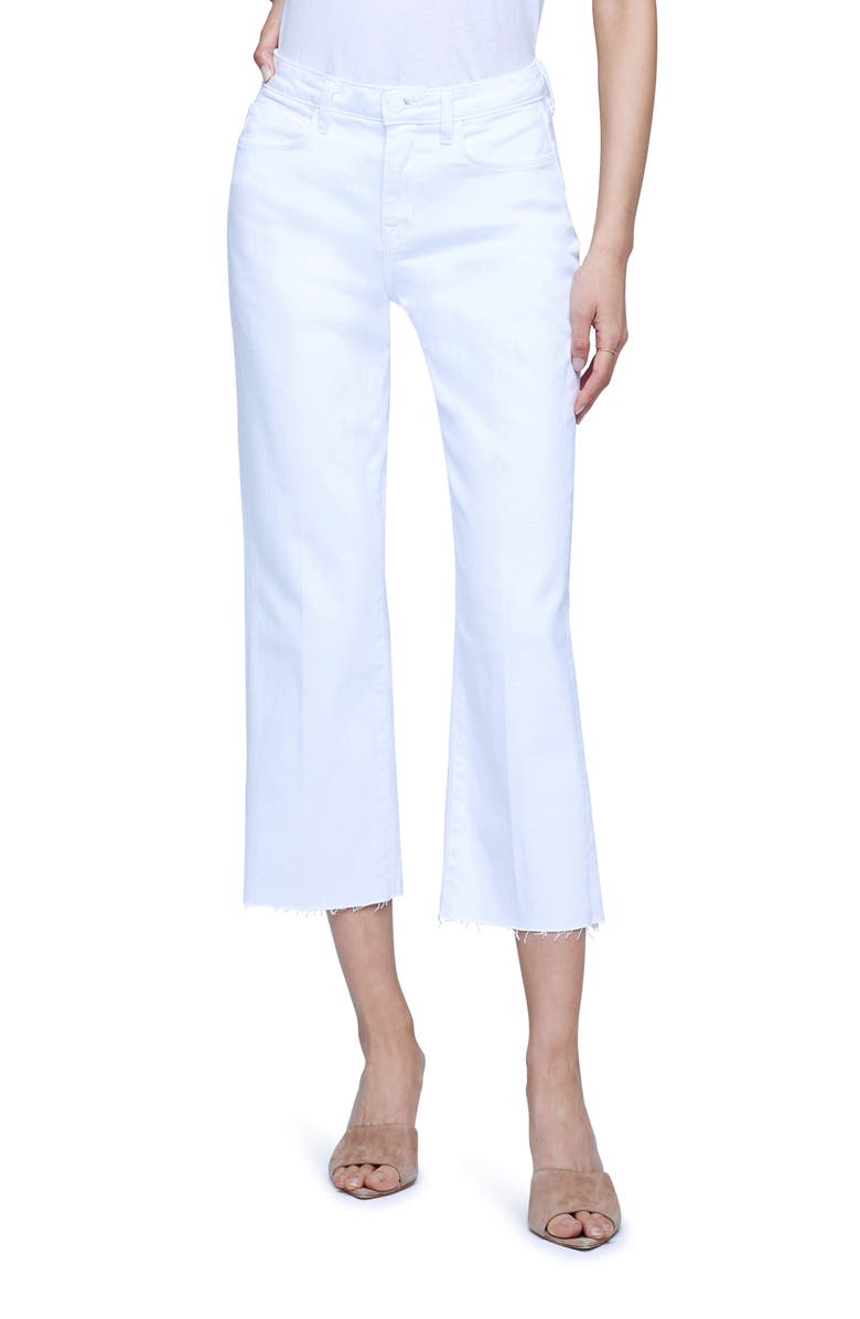 L'AGENCE Wanda High Waist Crop Wide Leg Jeans, Main, color,
