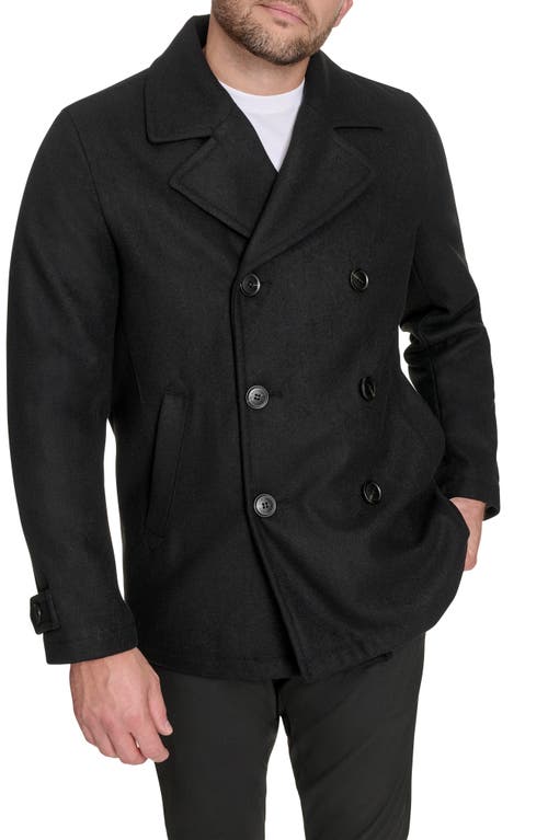 Dockers Mens Midweight Peacoat In Black