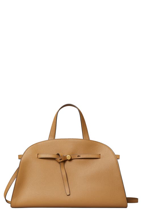 Tory Burch Romy Bauletto Leather Satchel In Brown