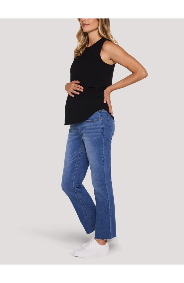 MOTHERHOOD MATERNITY Sleeveless Nursing Maternity Top, Alternate, color, Black