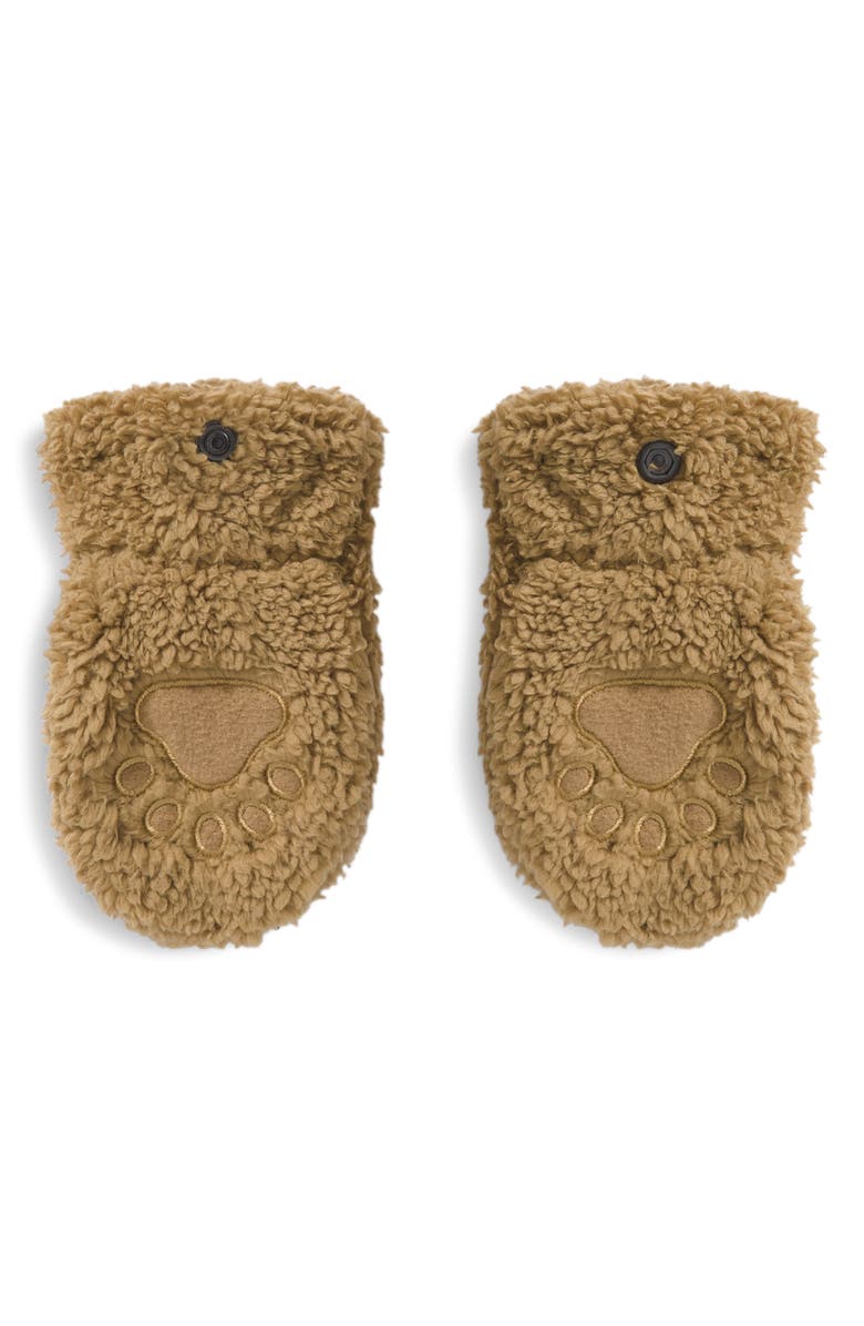 The North Face Baby Bear High-Pile Fleece Mittens, Alternate, color, Teddy Brown