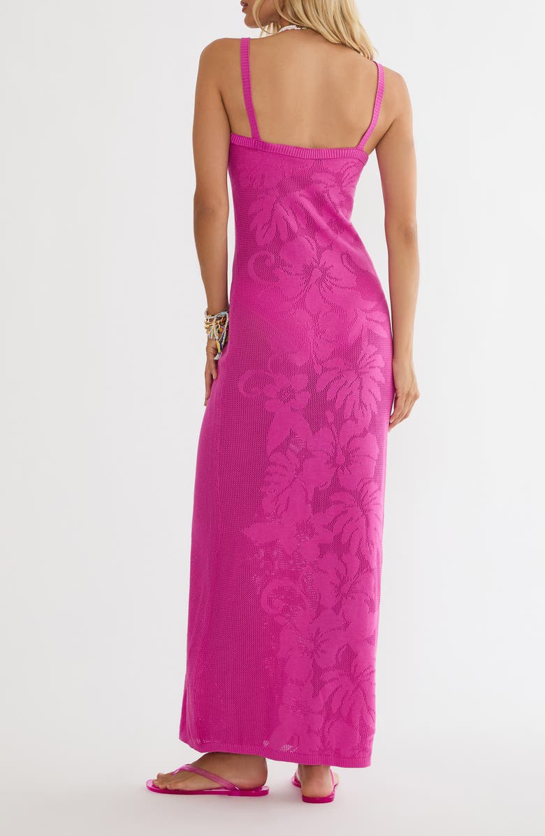 Beach Riot Conrad Cotton Floral Jacquard Cover-Up Maxi Dress, Alternate, color, Bouquet