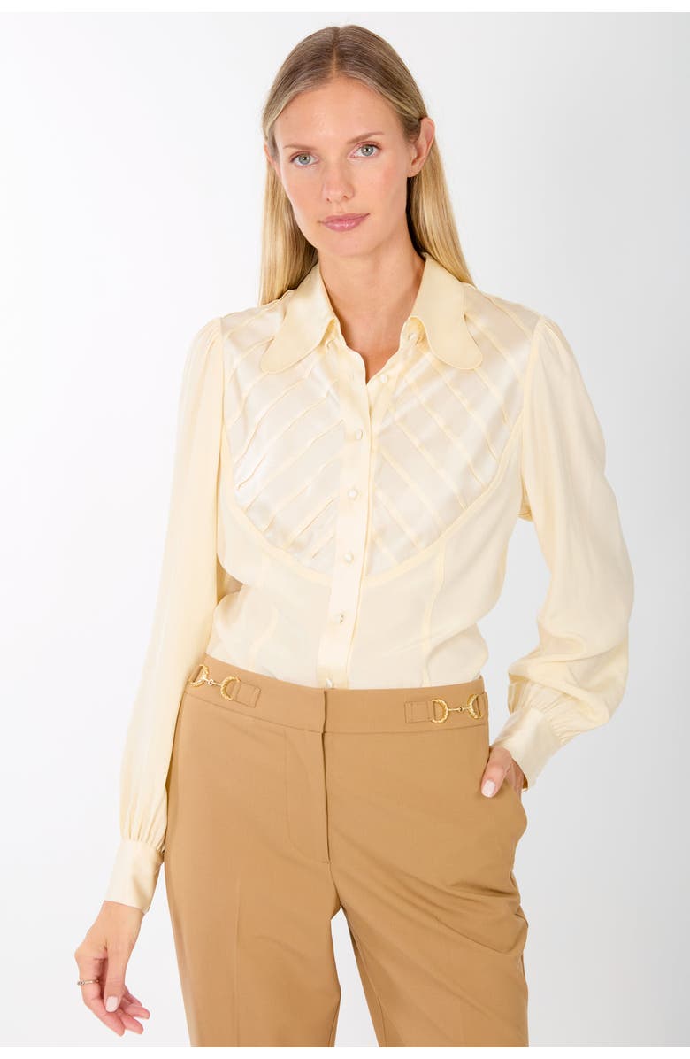 SECRET MISSION Nila Blouse, Alternate, color, Vintage Crème