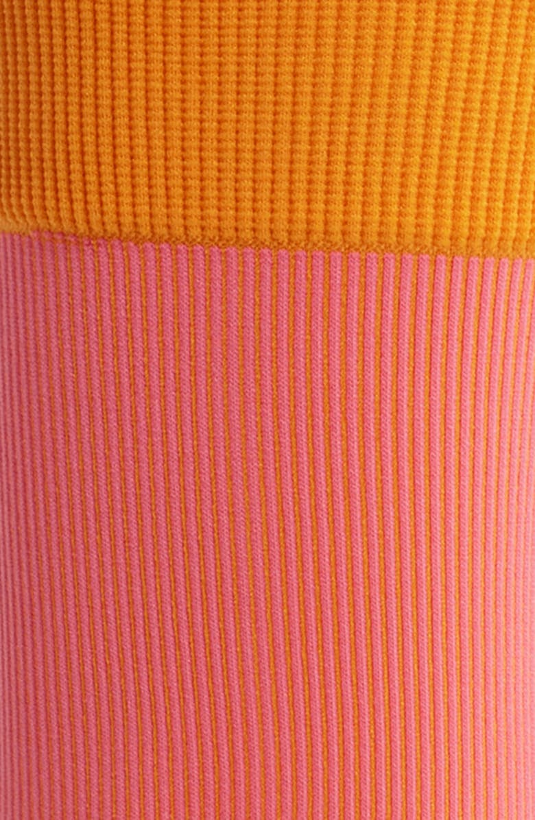 ITEM m6 Two Tone Rib Compression Crew Socks, Alternate, color, Lollipop