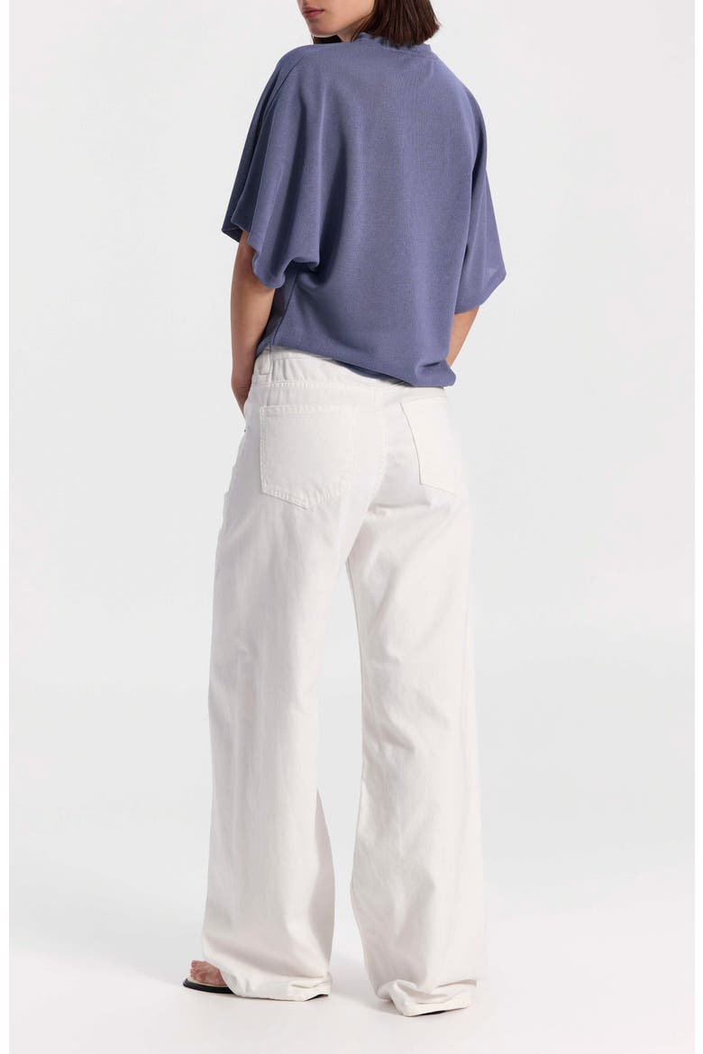 Mid-Rise Extra Wide-Leg Jeans, Alternate, color, White