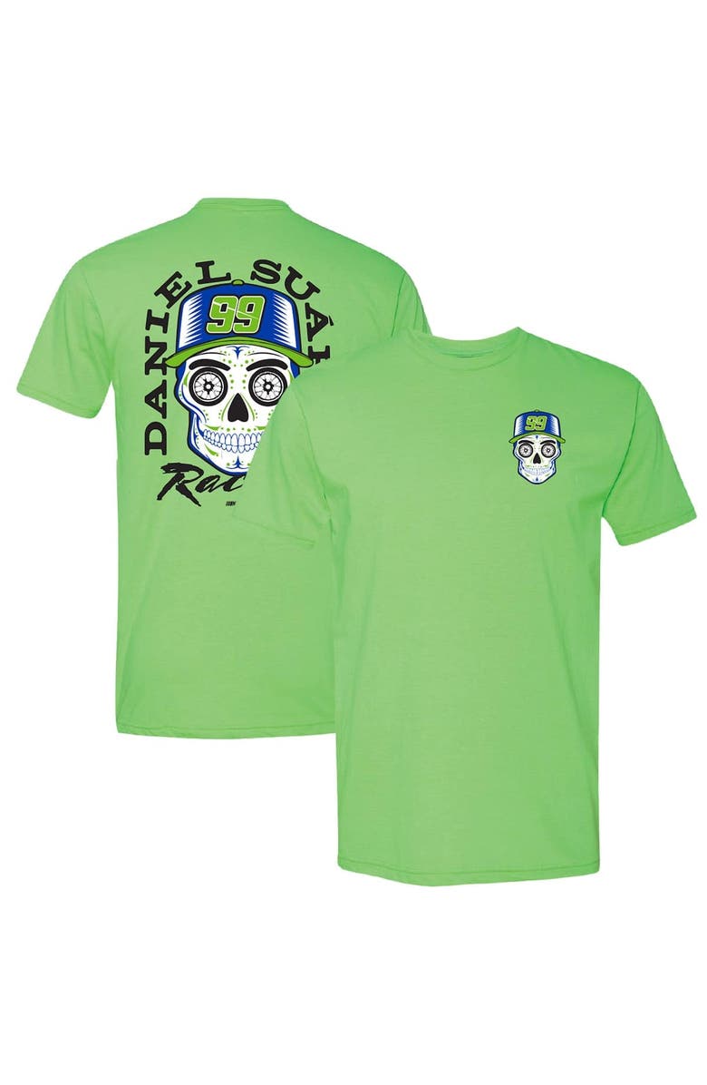 Trackhouse Racing Team Collection Men's Trackhouse Racing Team Collection  Neon Green Daniel Suarez Name & Number T-Shirt, Main, color, Neon Green