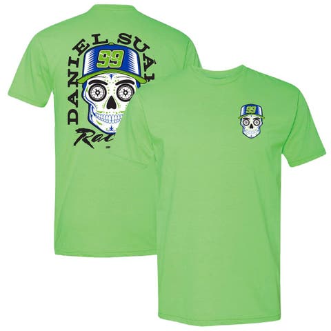 Men's Trackhouse Racing Team Collection  Neon Green Daniel Suarez Name & Number T-Shirt