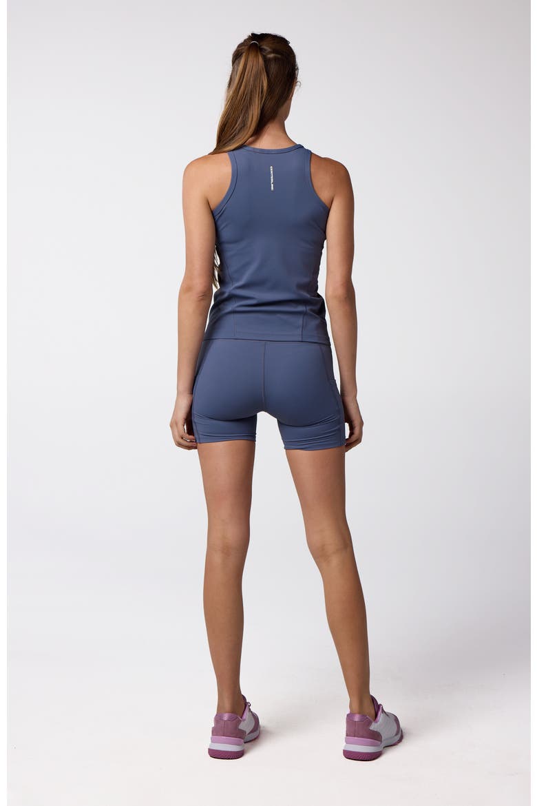 Women's Essential Fitted Tank, Alternate, color, In Bounds Blue
