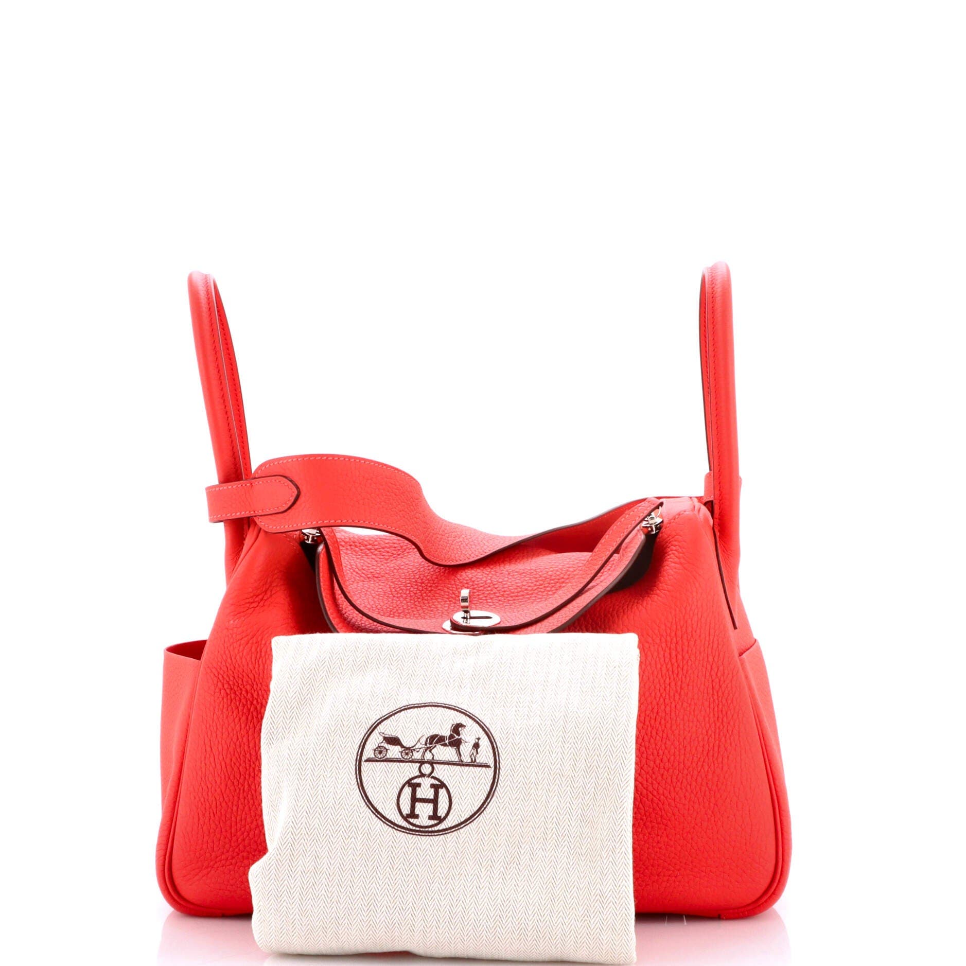 Pre-Owned Hermes Lindy Bag Clemence 34, Alternate, color, Rouge Pivoine