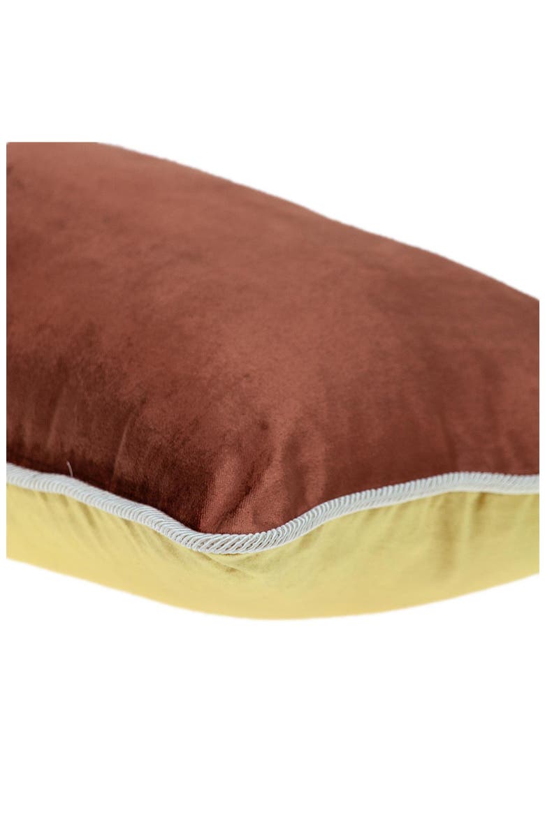Maia Transitional Yellow Throw Pillow, Alternate, color, YELLOW