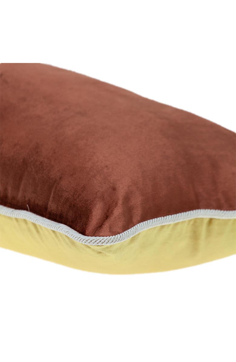 PARKLAND COLLECTION Maia Transitional Yellow Throw Pillow, Alternate, color, Yellow