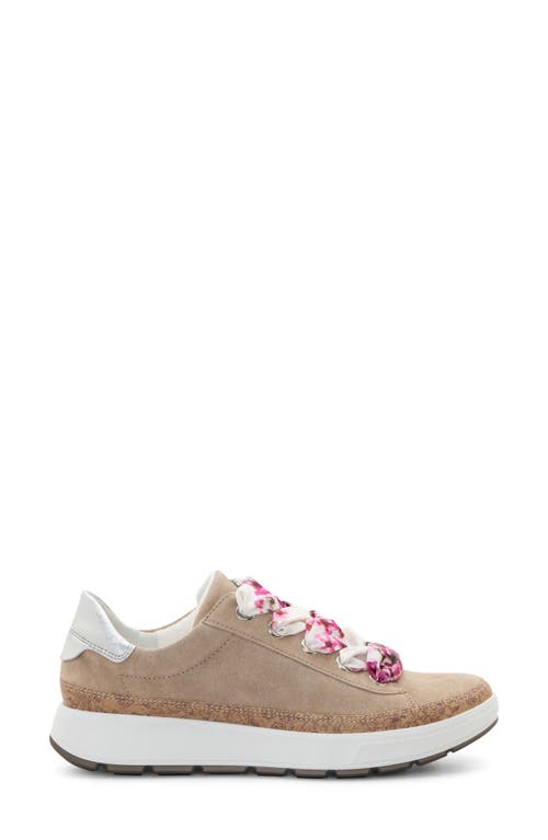 Ara Rem Sneaker In Sand/silver