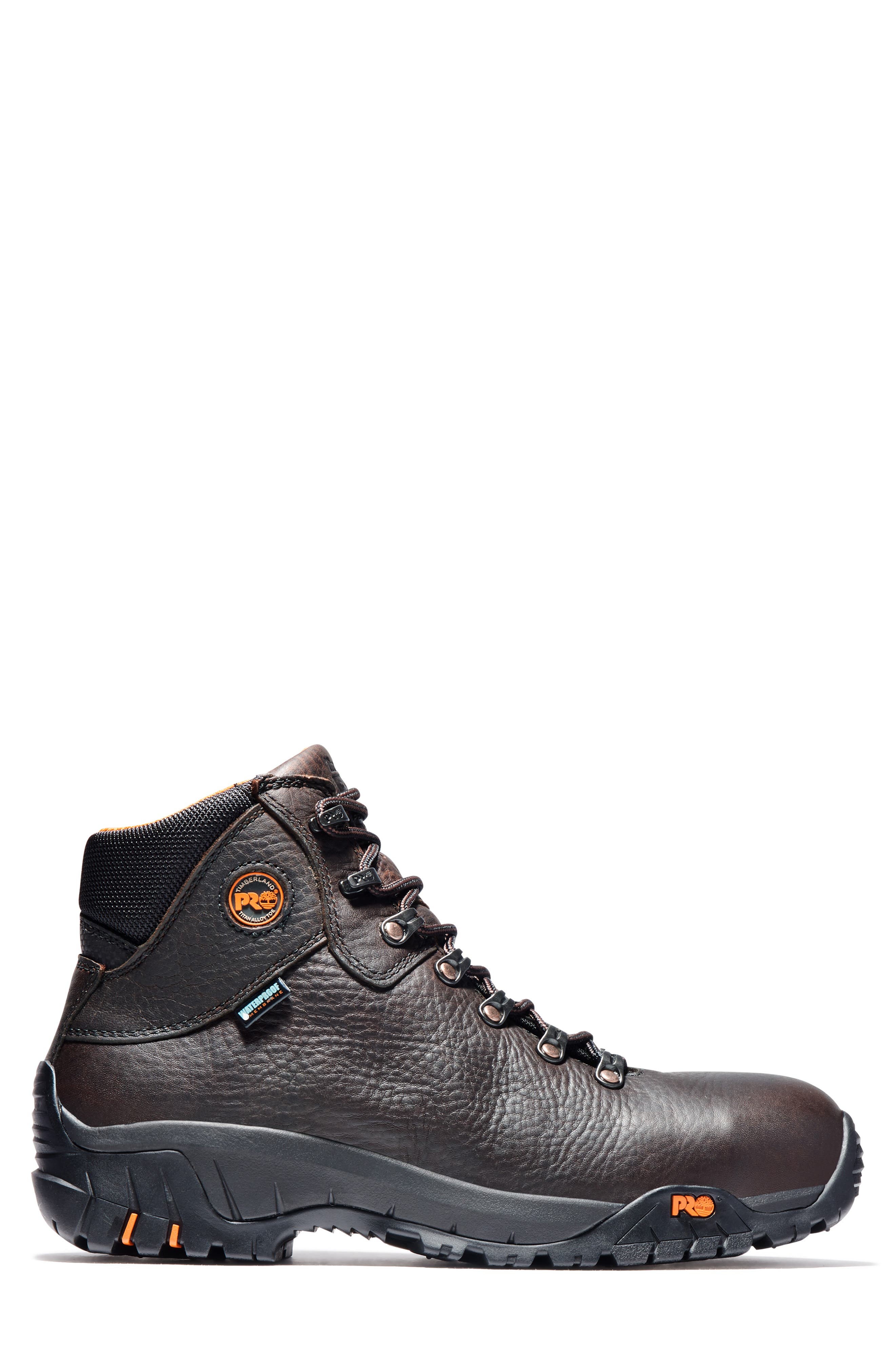 Timberland TiTAN Alloy Toe Waterproof Work Boot, Alternate, color, Brown