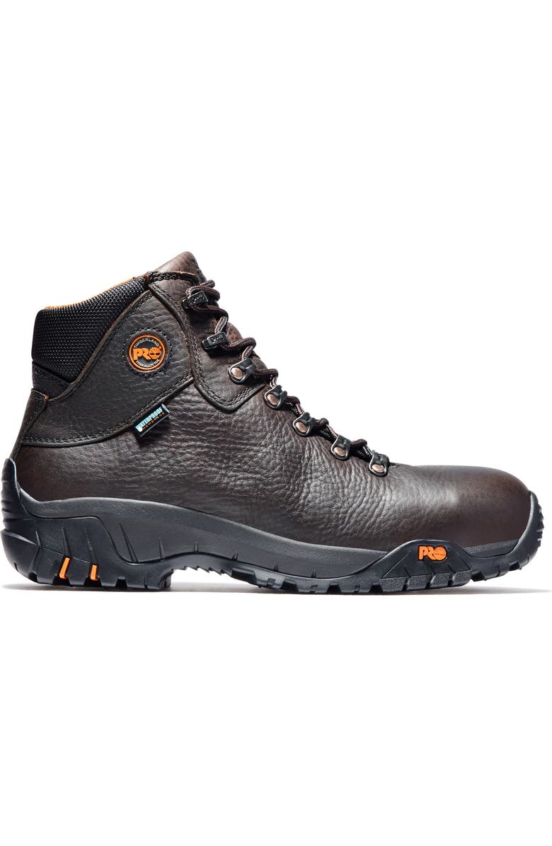 Timberland TiTAN Alloy Toe Waterproof Work Boot, Alternate, color, Brown