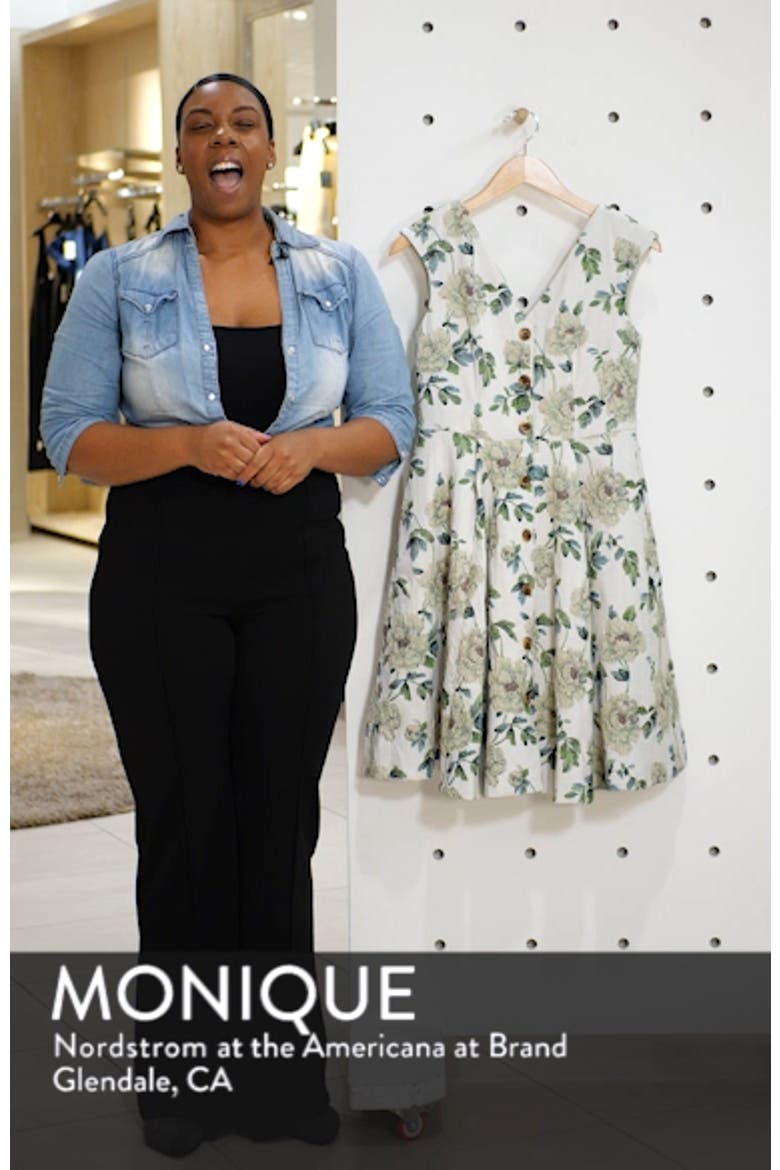 Lilly Button Detail Fit & Flare Dress video