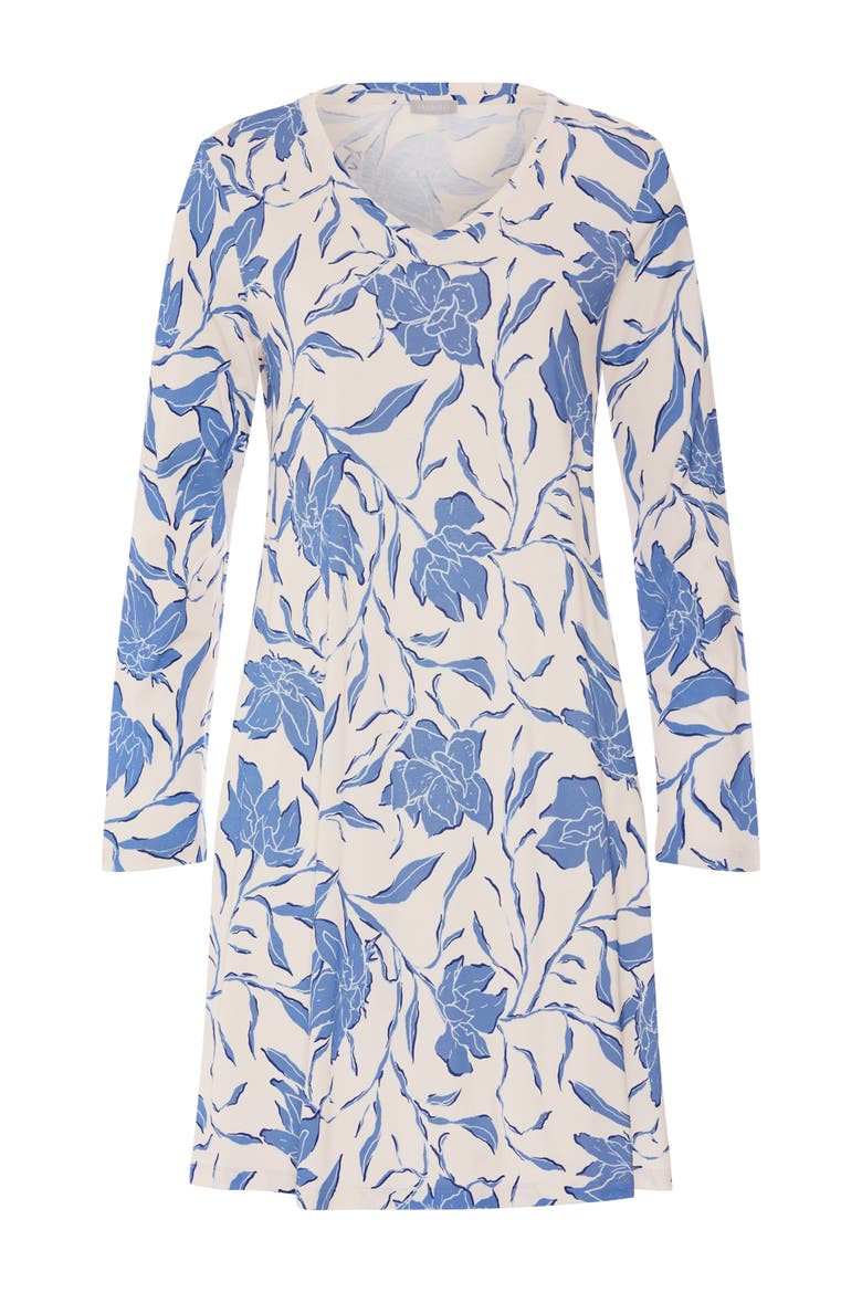 Sleep And Lounge Tencel and Cotton Nightgown, Main, color, Graceful Forms