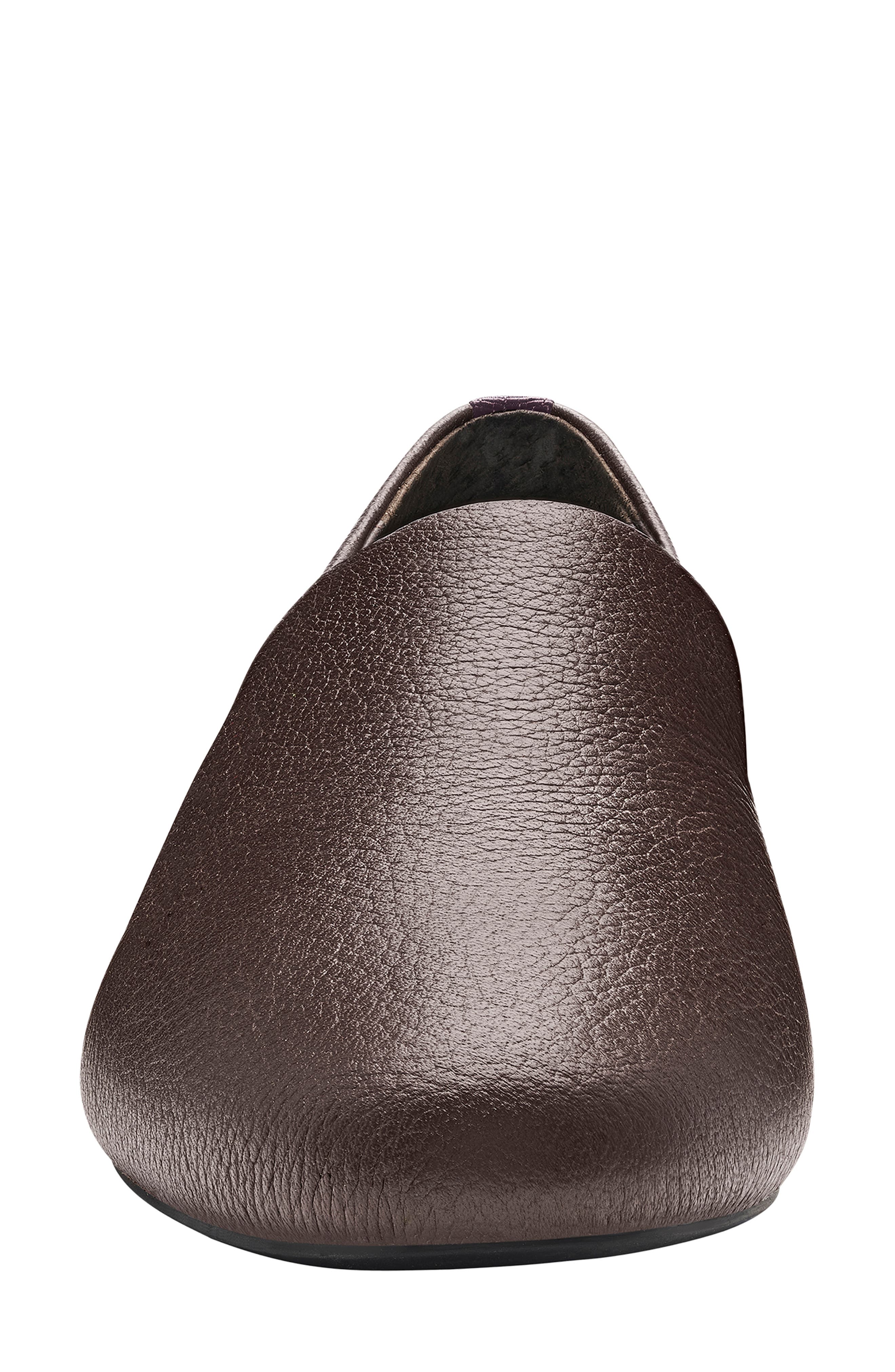 Starling Leather Flat, Alternate, color, CHOCOLATE LEATHER