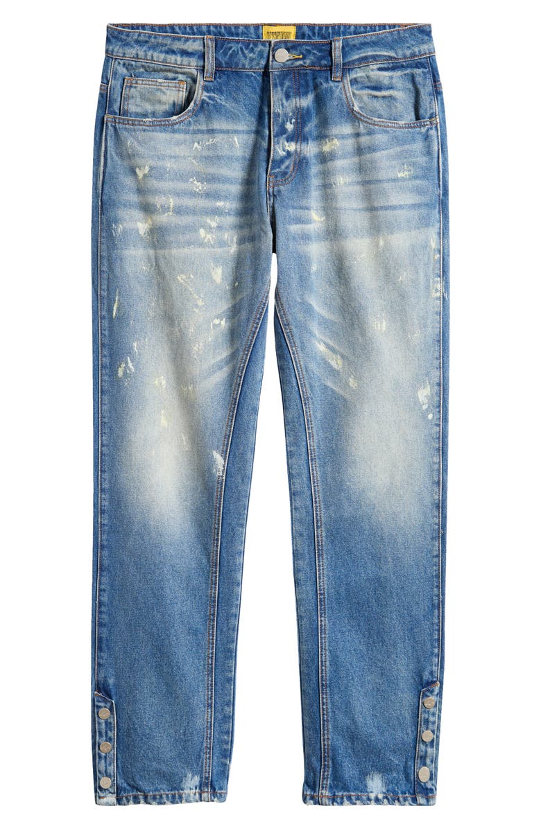 DIET STARTS MONDAY Diet Paint Splatter Straight Leg Jeans, Main, color, 