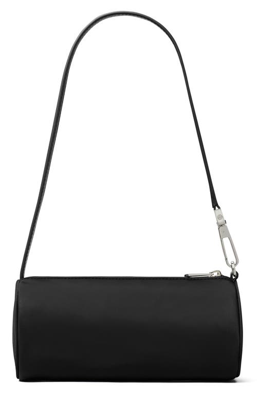 Tory Burch Virginia Nylon Cylindric Shoulder Bag In Black