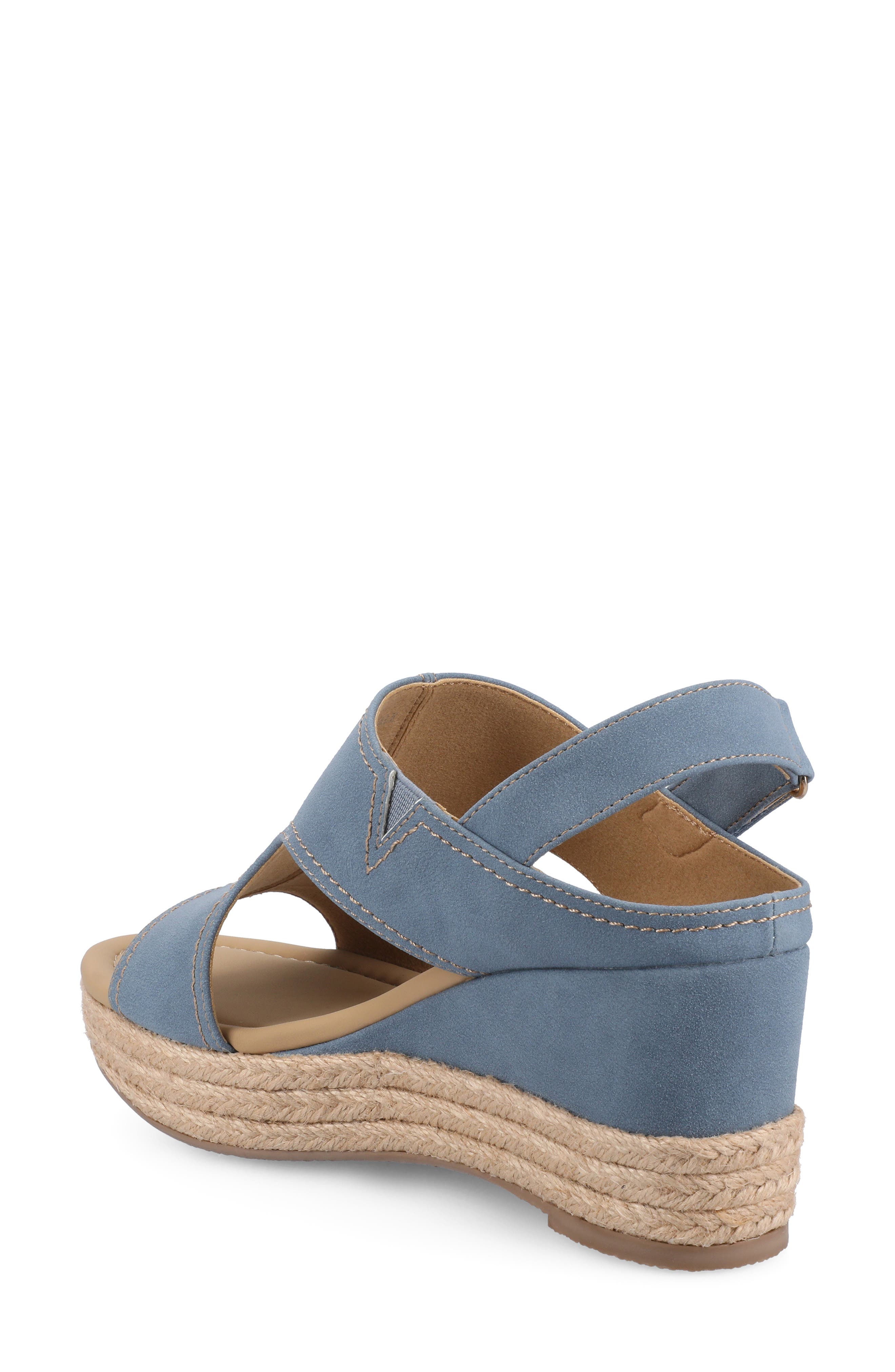 Rayleigh Wedge Sandal, Alternate, color, DENIM