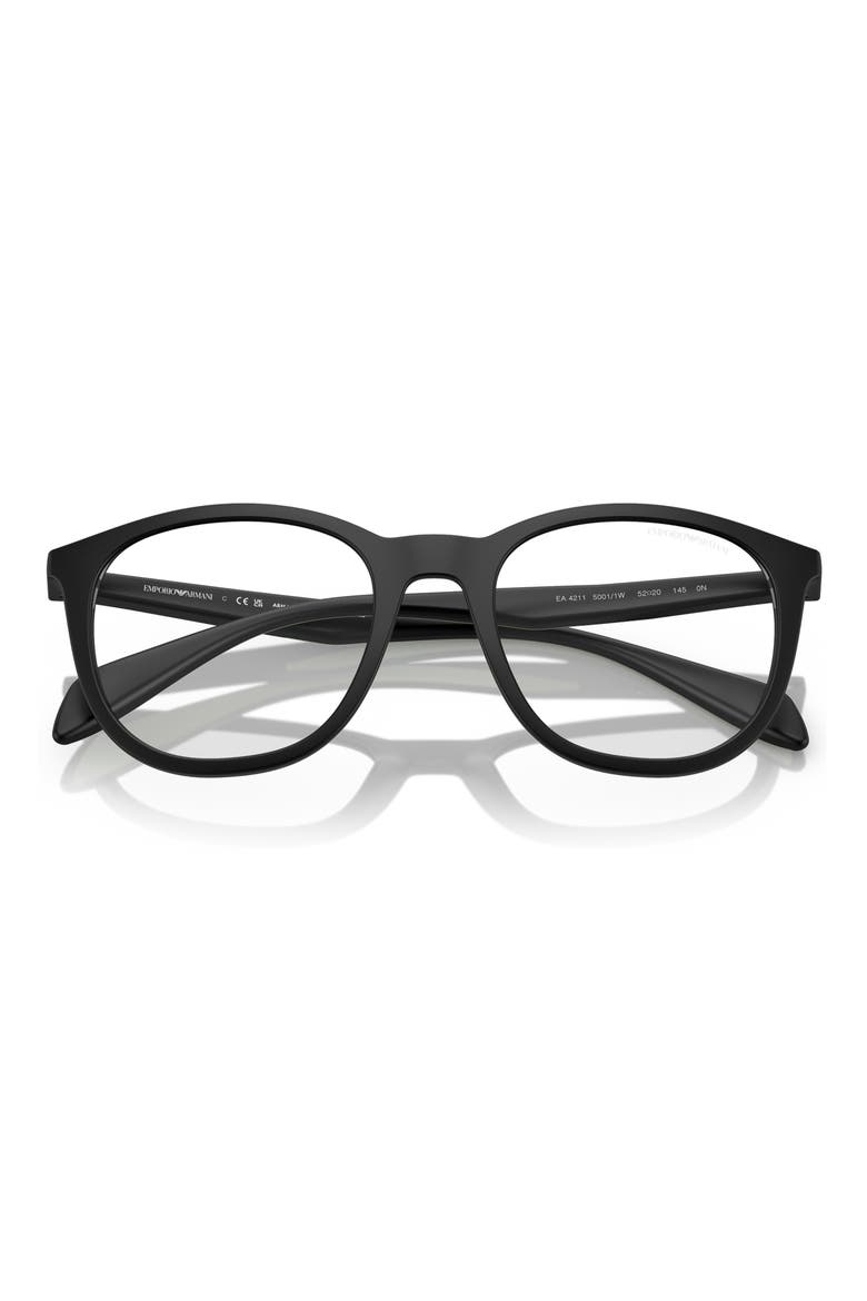 52mm Phantos Optical Glasses, Alternate, color, MATTE BLACK / CLEAR