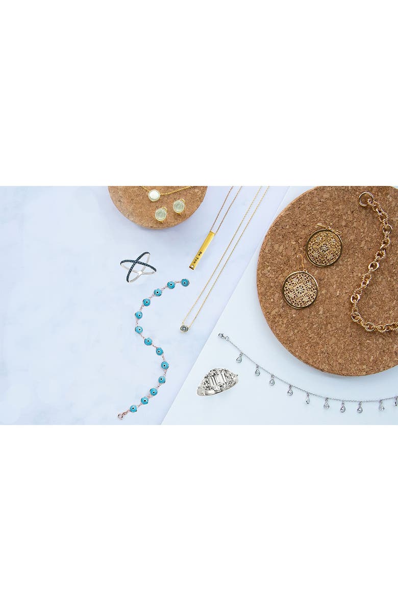 SAVVY CIE JEWELS 18K Yellow Gold Vermeil Mother of Pearl Oval Stud Earrings, Alternate, color, 