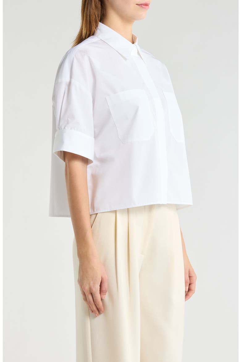 My Newest Mistake Button-Up Shirt, Alternate, color, WHITE