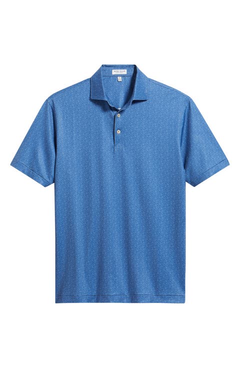 Negroni Geo Print Performance Jersey Polo