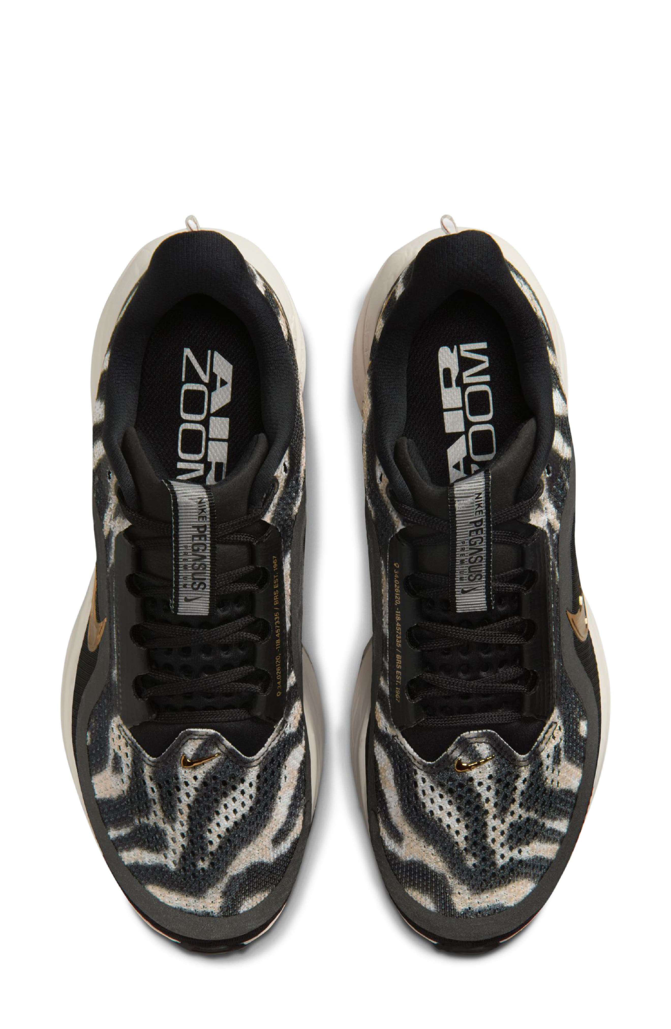 Nike Pegasus Premium Running Shoe, Alternate, color, Black/ Gold