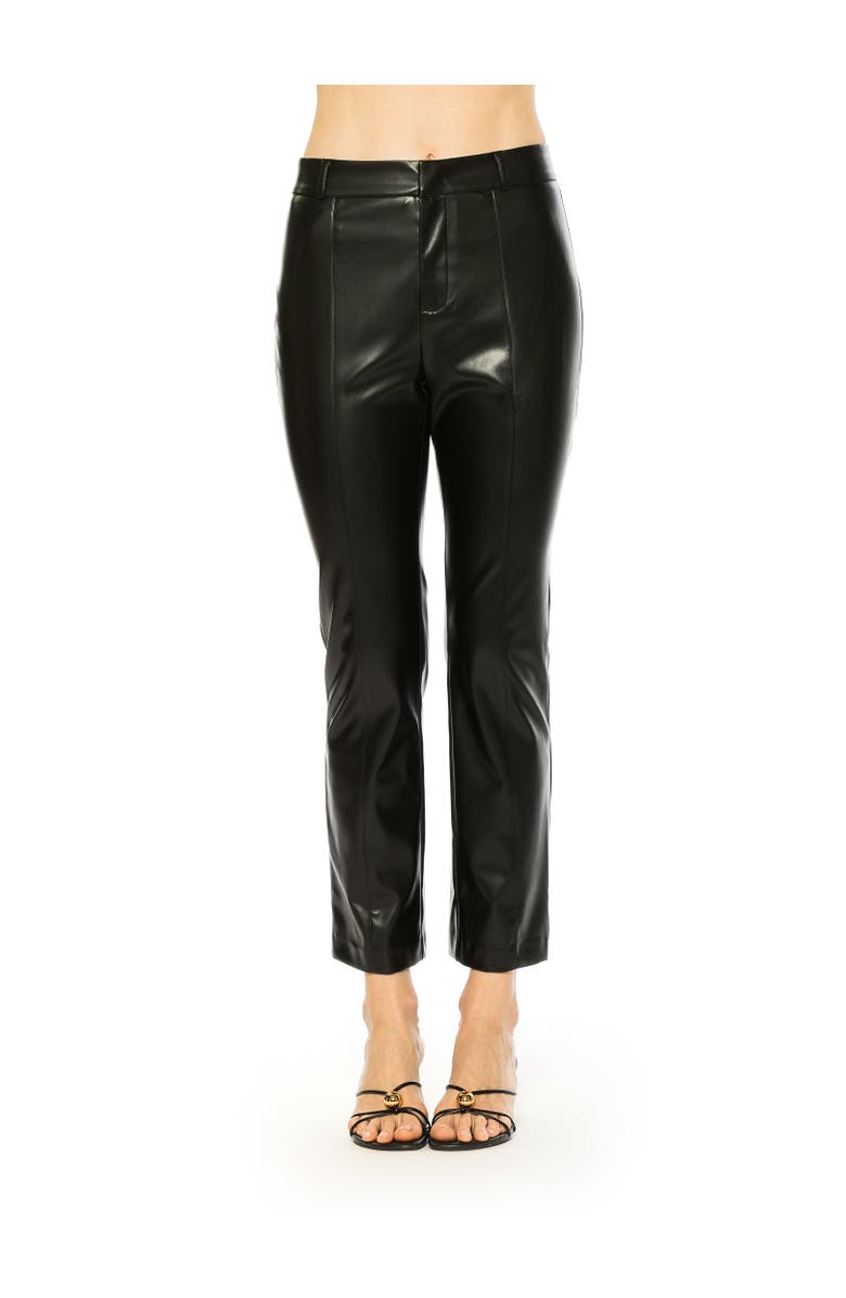 Alexia Admor Lior Vegan Leather Pants, Main, color, Black