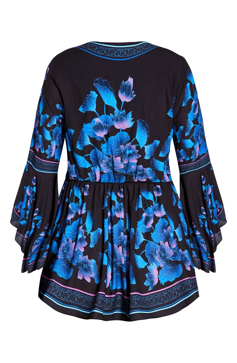 City Chic Waterlily Bell Sleeve Top, Alternate, color,