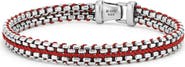 David Yurman Men's Woven Box Chain Bracelet in Sterling Silver with Nylon, 10mm