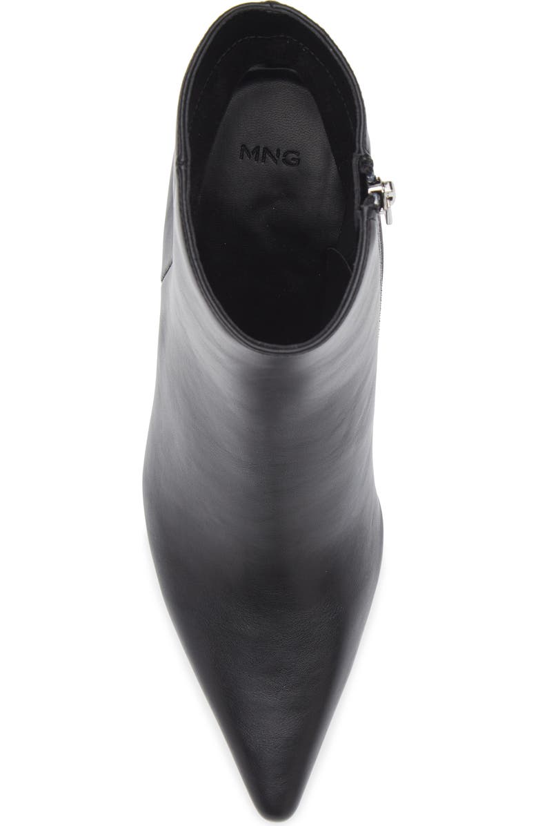 MANGO Cobo Block Heel Bootie, Alternate, color, Black