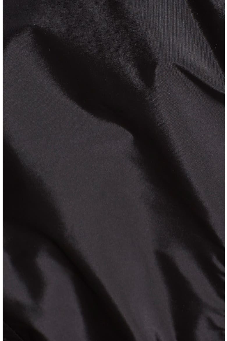 'Peasdale' Belted Short Trench Coat, Alternate, color, BLACK