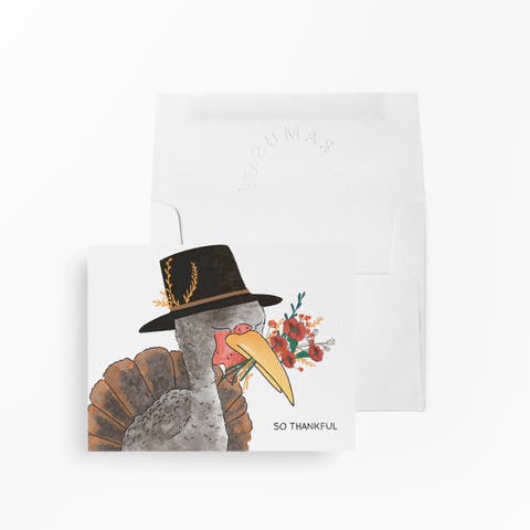 Fall/Halloween Greeting Cards "So Thankful Turkey"