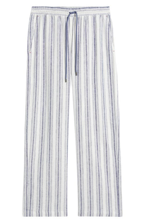 Daniel Buchler Stripe Linen Blend Drawstring Pajama Pants