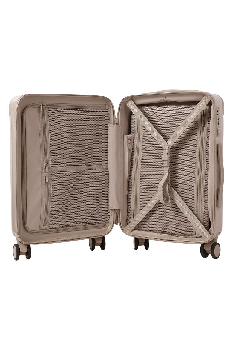 Nostos Glossy Spinner Carry-On, Alternate, color, SAHARA