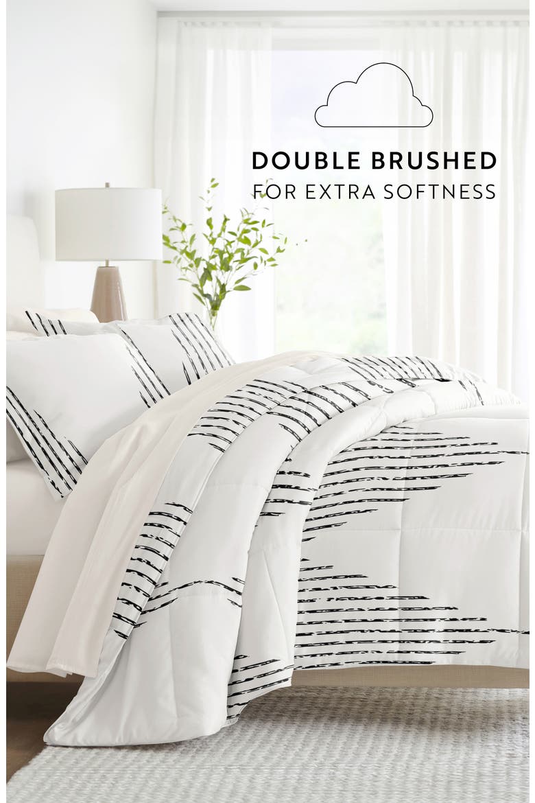 7-Piece Assorted Comforter Set, Alternate, color, DIAMOND STRIPE GRAY