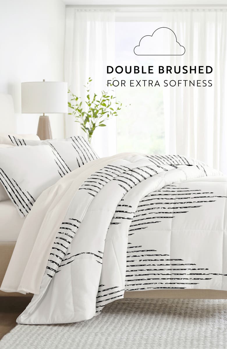 HOMESPUN 7-Piece Assorted Comforter Set, Alternate, color, Diamond Stripe Gray